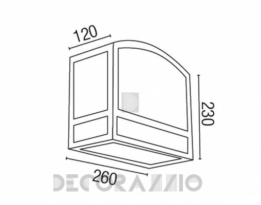Светильник уличный настенный накладной Faro 74381 - 74381