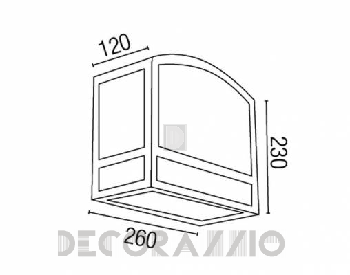 Светильник уличный настенный накладной Faro 74381 - 74381