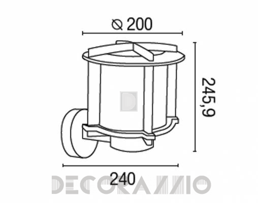 Светильник уличный настенный накладной Faro 74350 - 74350