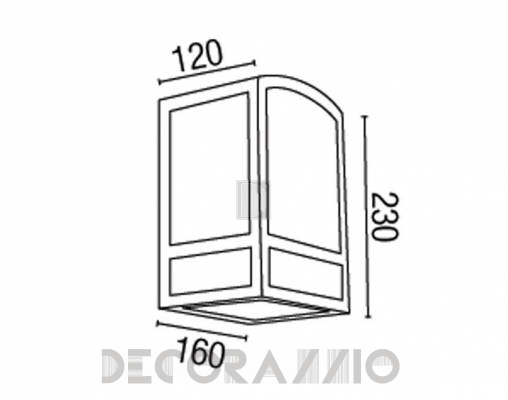 Светильник уличный настенный накладной Faro 74380 - 74380