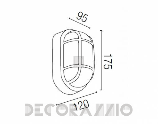 Светильник уличный настенный накладной Faro 71000 - 71000