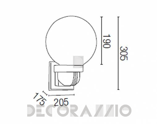 Светильник уличный настенный накладной Faro 72025 - 72025