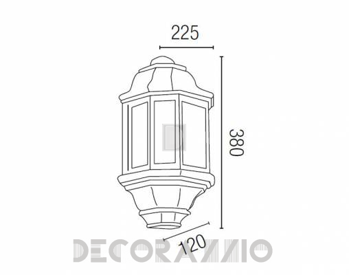 Светильник уличный настенный накладной Faro 71420 - 71420