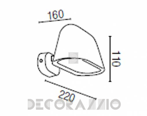 Светильник уличный настенный накладной Faro 75100 - 75100