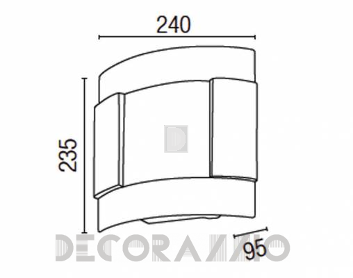 Светильник уличный настенный накладной Faro 72244 - 72244