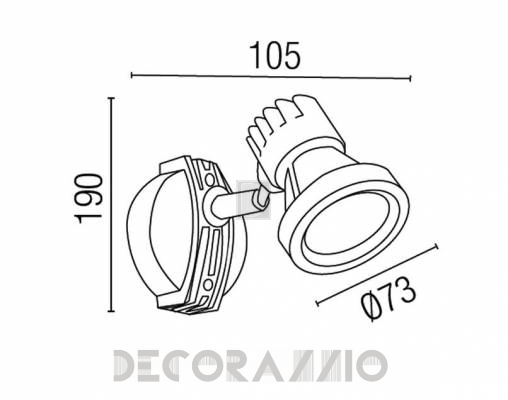 Светильник уличный настенный накладной Faro 71383 - 71383