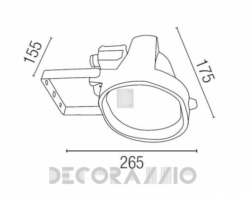 Светильник уличный настенный накладной Faro 70080B - 70080B