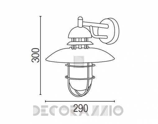 Светильник уличный настенный накладной Faro 71148 - 71148