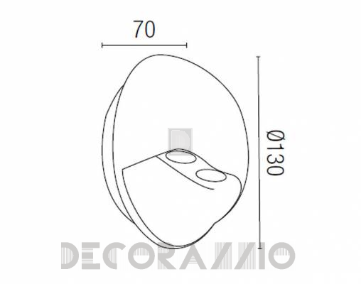 Светильник уличный настенный накладной Faro 70557 - 70557