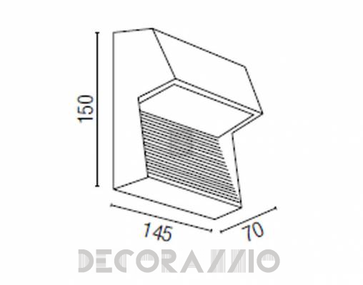 Светильник уличный настенный накладной Faro 70651 - 70651