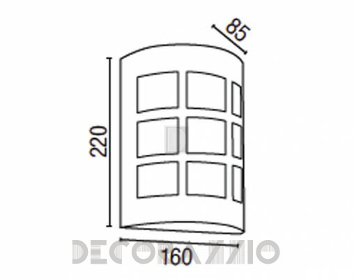 Светильник уличный настенный накладной Faro 72282 - 72282