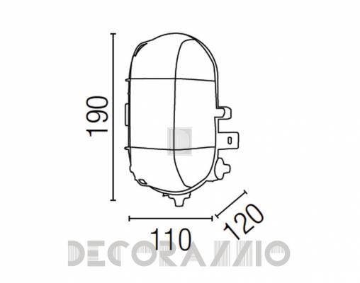 Светильник уличный настенный накладной Faro 71003 - 71003