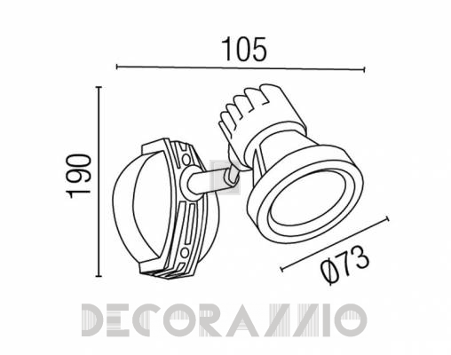 Светильник уличный настенный накладной Faro 71390 - 71390