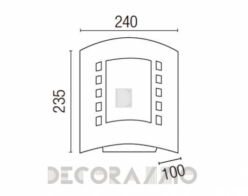 Светильник уличный настенный накладной Faro 72236 - 72236