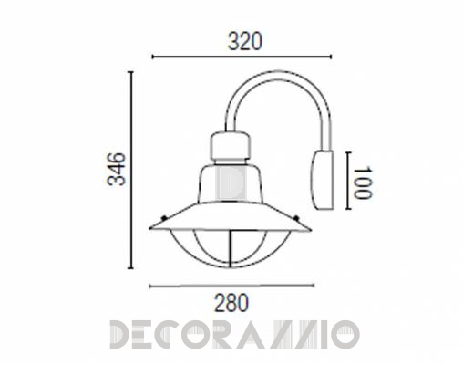 Светильник уличный настенный накладной Faro 71152 - 71152