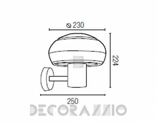 Светильник уличный настенный накладной Faro 74391 - 74391