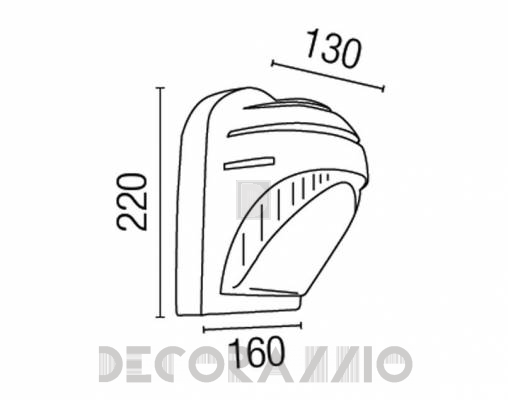 Светильник уличный настенный накладной Faro 71401 - 71401