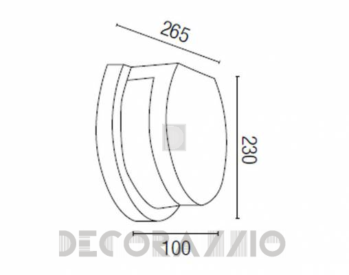 Светильник уличный настенный накладной Faro 70763 - 70763