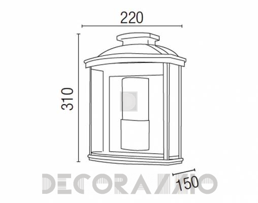 Светильник уличный настенный накладной Faro 71607 - 71607