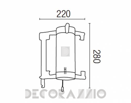 Светильник уличный настенный накладной Faro 73267 - 73267