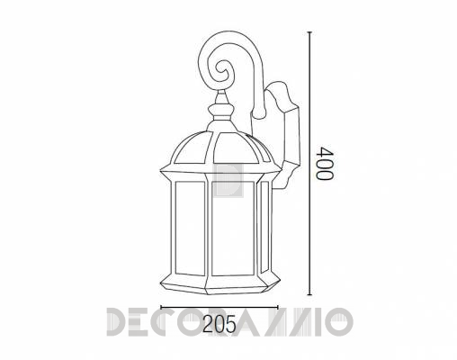 Светильник уличный настенный накладной (Уличный фонарь) Faro 74122 - 74122