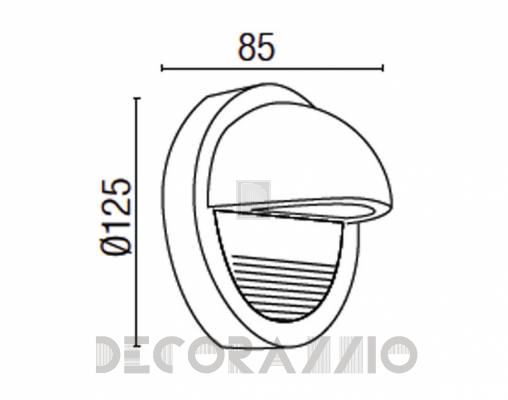 Светильник уличный настенный накладной Faro 70590 - 70590