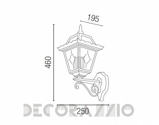 Светильник уличный настенный накладной (Уличный фонарь) Faro 74265 - 74265