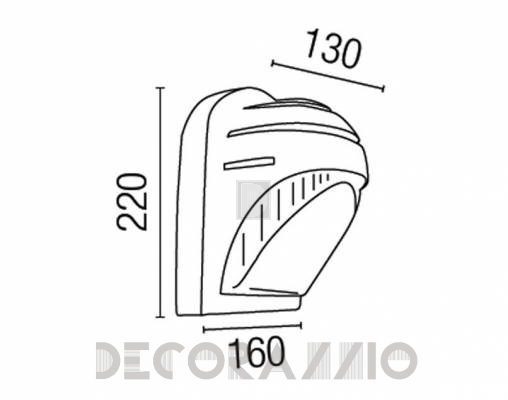 Светильник уличный настенный накладной Faro 71400 - 71400