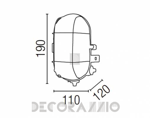 Светильник уличный настенный накладной Faro 71004 - 71004