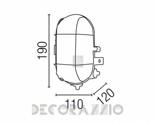 Светильник уличный настенный накладной Faro 71004 - 71004