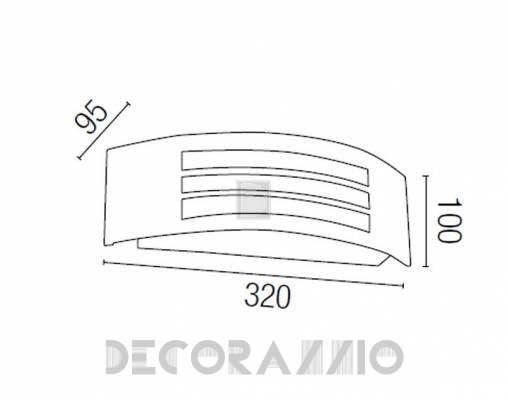 Светильник уличный настенный накладной Faro 72261 - 72261