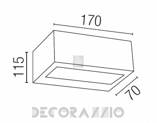 Светильник уличный настенный накладной Faro 71369 - 71369