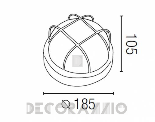 Светильник уличный настенный накладной Faro 71011N - 71011N