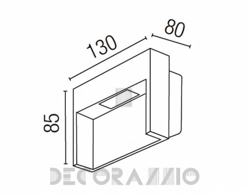 Светильник уличный настенный накладной Faro 70558 - 70558