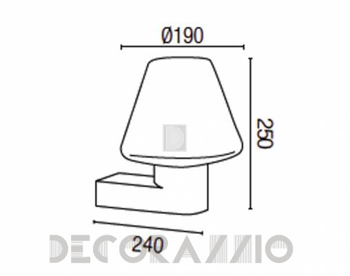 Светильник уличный настенный накладной Faro 74402 - 74402