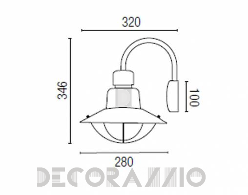 Светильник уличный настенный накладной Faro 71151 - 71151