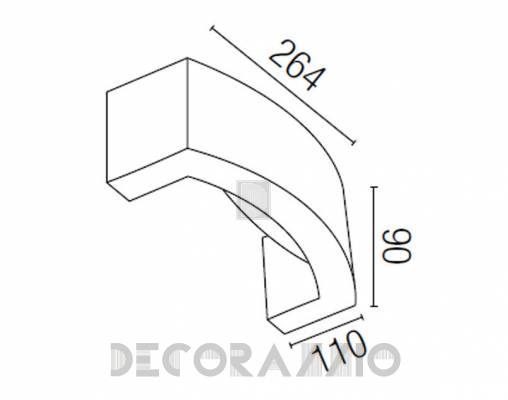 Светильник уличный настенный накладной Faro 74401 - 74401