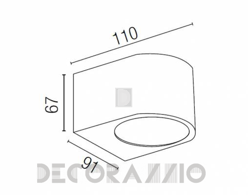 Светильник уличный настенный накладной Faro 71385 - 71385