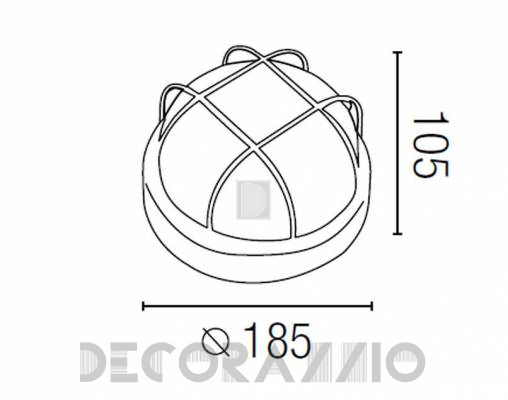 Светильник уличный настенный накладной Faro 71010B - 71010B