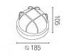 Светильник уличный настенный накладной Faro 71010B - 71010B