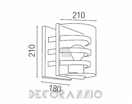 Светильник уличный настенный накладной Faro 70700 - 70700