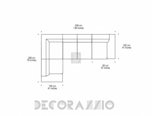 Диван модульный Doimo Sofas URBAN - URBAN 1