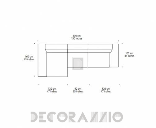 Диван модульный Doimo Sofas URBAN - URBAN 2