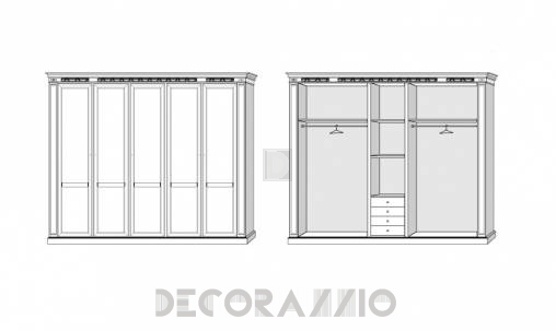 Шкаф гардеробный Megaros Itaca - 96-6485