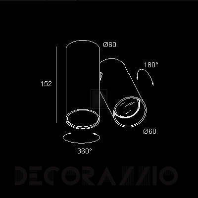 Светильник  потолочный накладной Delta Light ULTRA TWIN - 316 06 05 W