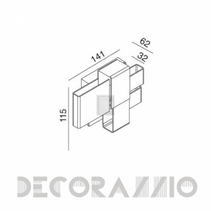 Светильник  настенный накладной (Бра) Wever & Ducre ARZY 2.0 - 850462