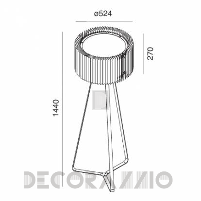 Светильник  напольный (Торшер) Wever & Ducre JALOUSIE FLOOR - 10151