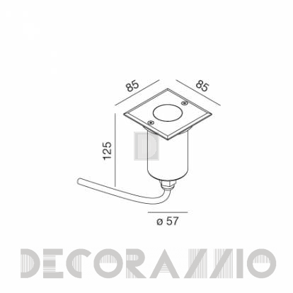 Светильник уличный напольный врезной (Светильник точечный) Wever & Ducre CHART 0.9 - 889161