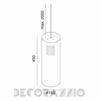 Светильник  потолочный подвесной (Люстра) Wever & Ducre CONCRETE TUBE - 10629