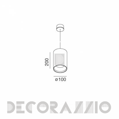 Светильник  потолочный подвесной (Люстра) Wever & Ducre CONCRETE TUBE 2 - 887622